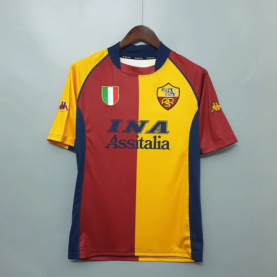 AS ROMA 2000 - 2001 HJEMMEDRAKT